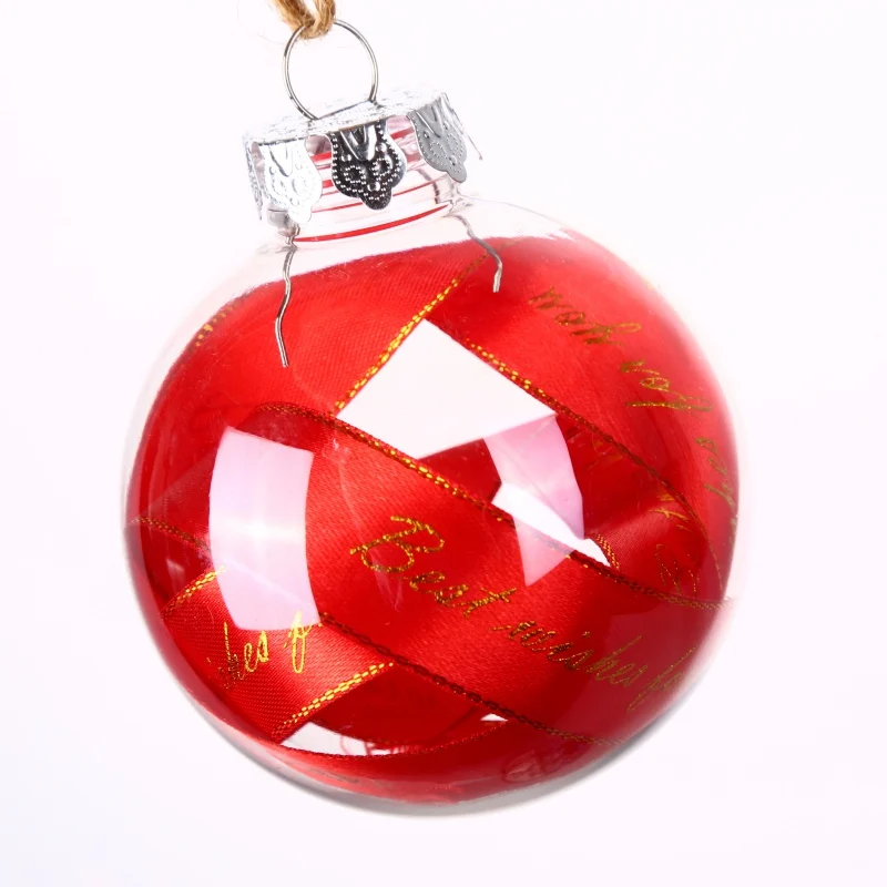 Christmas Transparent Ball Shape Tree Hanging Decoration Pendant For Set New Year Multicolor Ornaments | Дом и сад