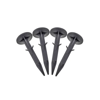 

uxcell 20pcs 110mm 4.3-inch Black Plastic Garden Stakes Anchors Landscape Ground Nail for Home Garden DIY Application