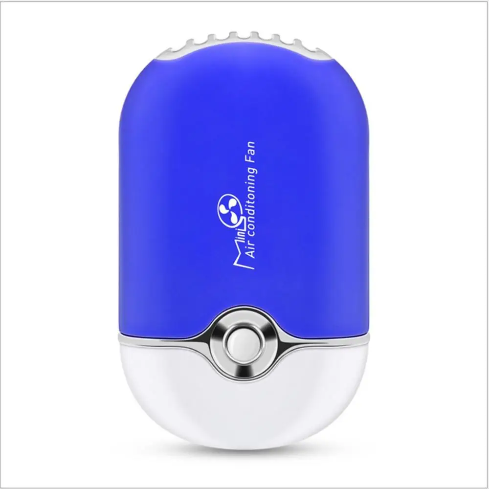USB мини вентилятор кондиционер воздуходувка быстросохнущая er для наращивания ресниц и лака для ногтей перезаряжаемый Быстросохнущий карманный Вентилятор охлаждения - Цвет: Синий