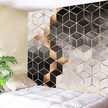 

Mandala Plaid Tapestry Marble Craft Printed Decorative Wall Tapestries Luxury Outdoor Dinner NewTapestries Tapestry Wall Hanging