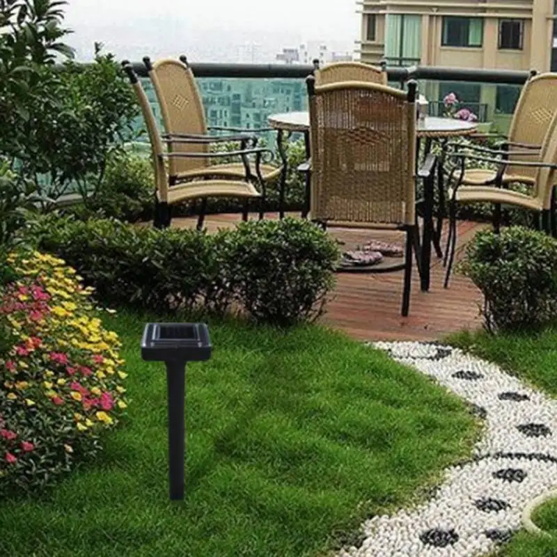 

Ultrasonic Solar Animal Repeller Rabbits Suirrels Skunks Deer Bat Deterrent Mouse Chasing