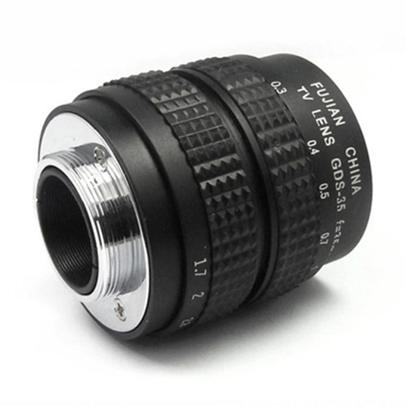 35 мм F/1 7 C Mount Камера CCTV объектив с фиксированным фокусным расстоянием переходное