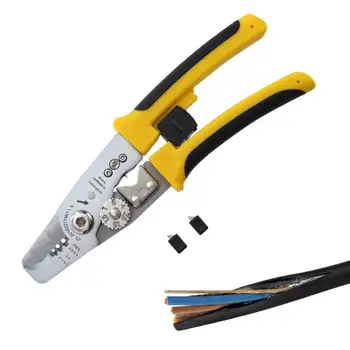 

Multifunctional Wire Stripper Alloy Steel Overall Heat Treatment Sharp Edge Peeling Pliers Cable Cutter Scissors Clamp Tools