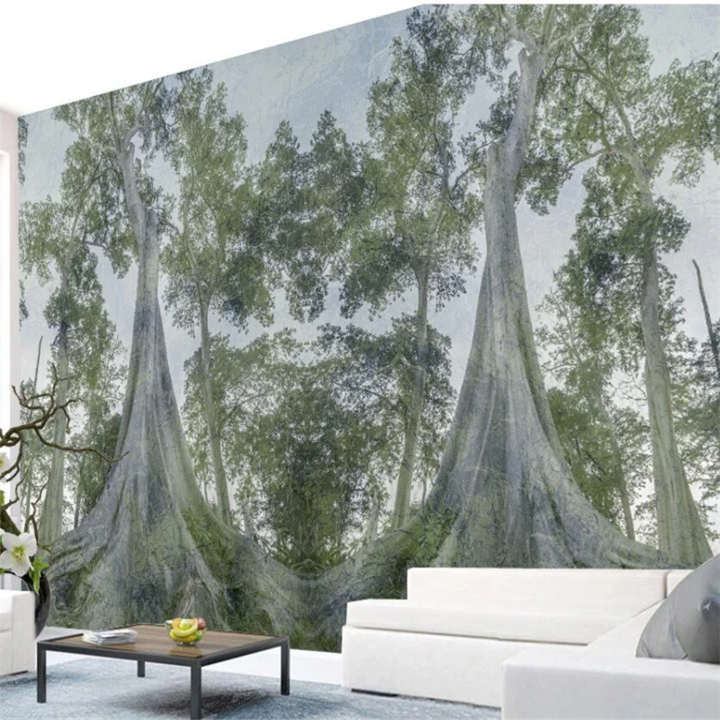 Beibehang-Nordic-personality-forest-forest-trees-large-background-wall-paper-custom-large-mural-environmental-wallpaper