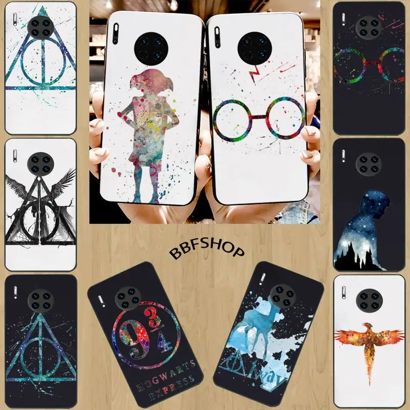 LJHYDFCNB Dobby ТПУ черный чехол для телефона Huawei P20 30 40 Pro Mate 20x30 Nova6 7 Honor 9X 10 | Мобильные