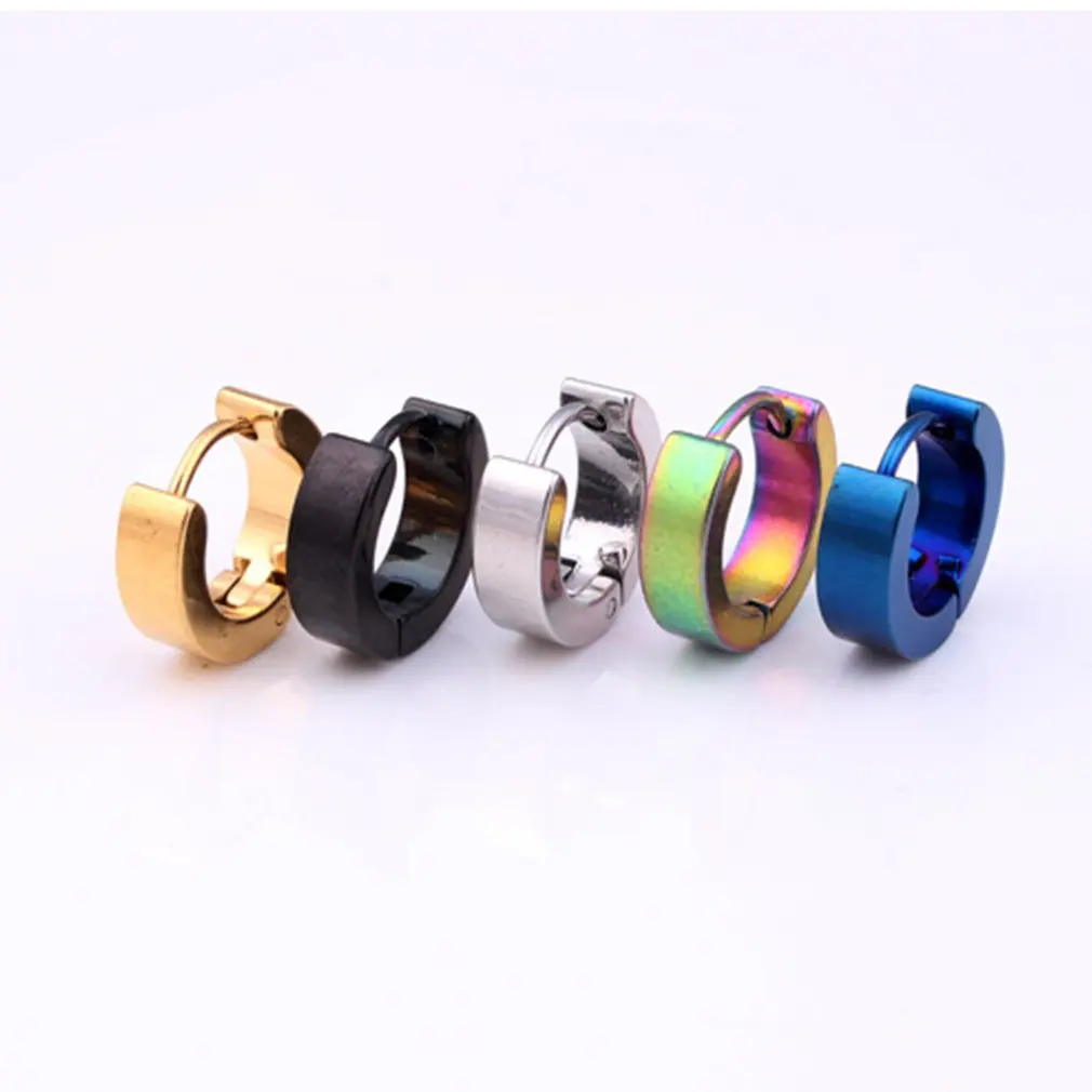 

Colorful Color Cool Simulated Hoop Earrings For Circle Shape Party Jewelry Wholesale Unisex For Men Women Clearance