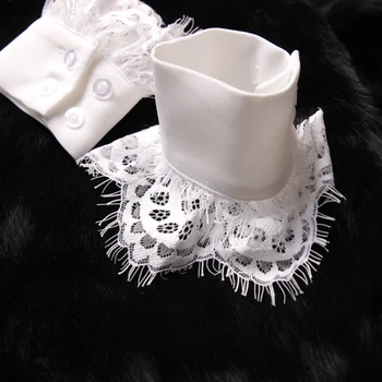 

Women Fake Arm Sleeves Organ Pleated Cuff Korean Beautiful Goddess Lace Hollow Hook Accessories Outdoor Apparel Arm Warmers