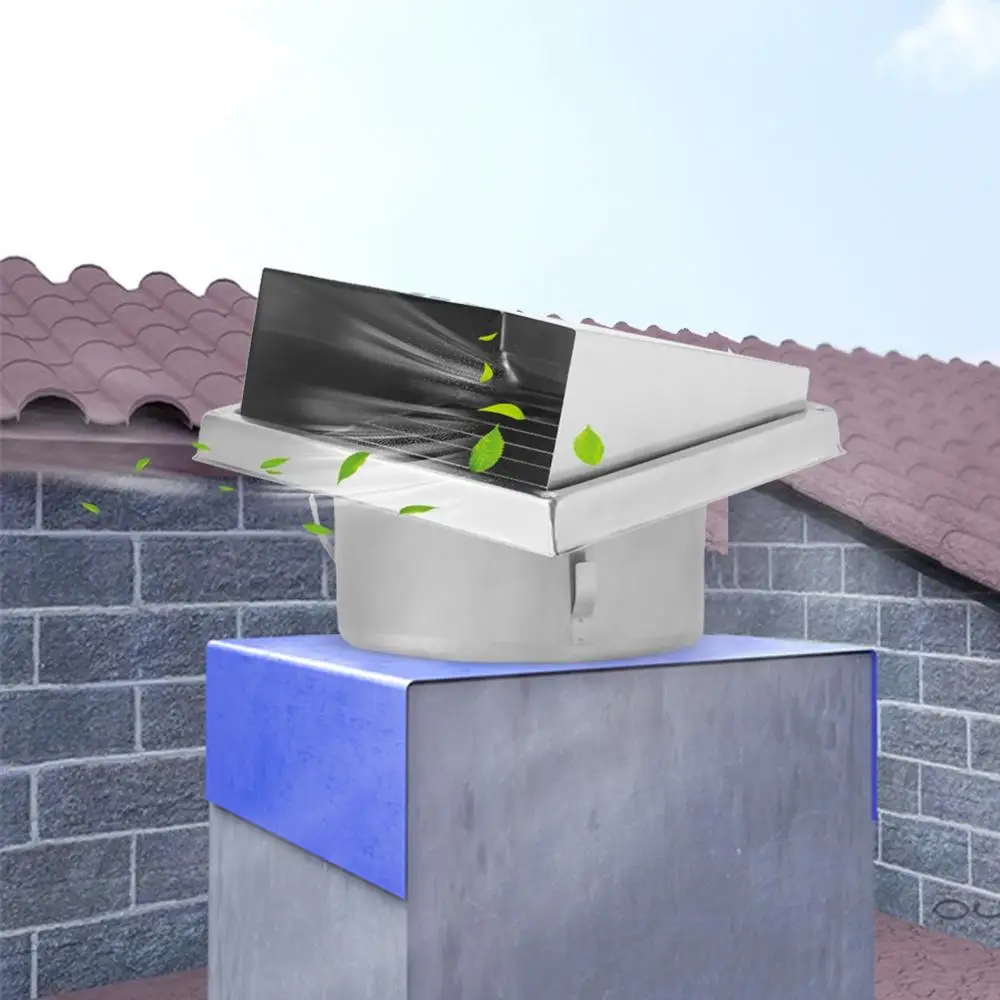 Настенный вентиляционный воздуховод бытовой из нержавеющей стали гриль