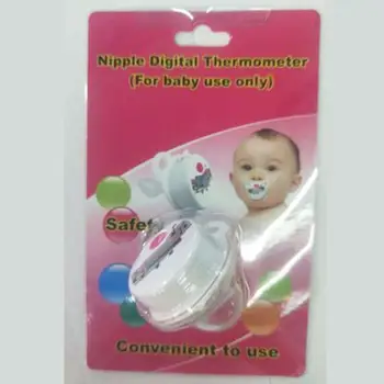 

Children Baby Pacifier Soothing Oral Thermometer Designed With Smooth Arcs Beep Alert Temperature Sensor 1 Pcs
