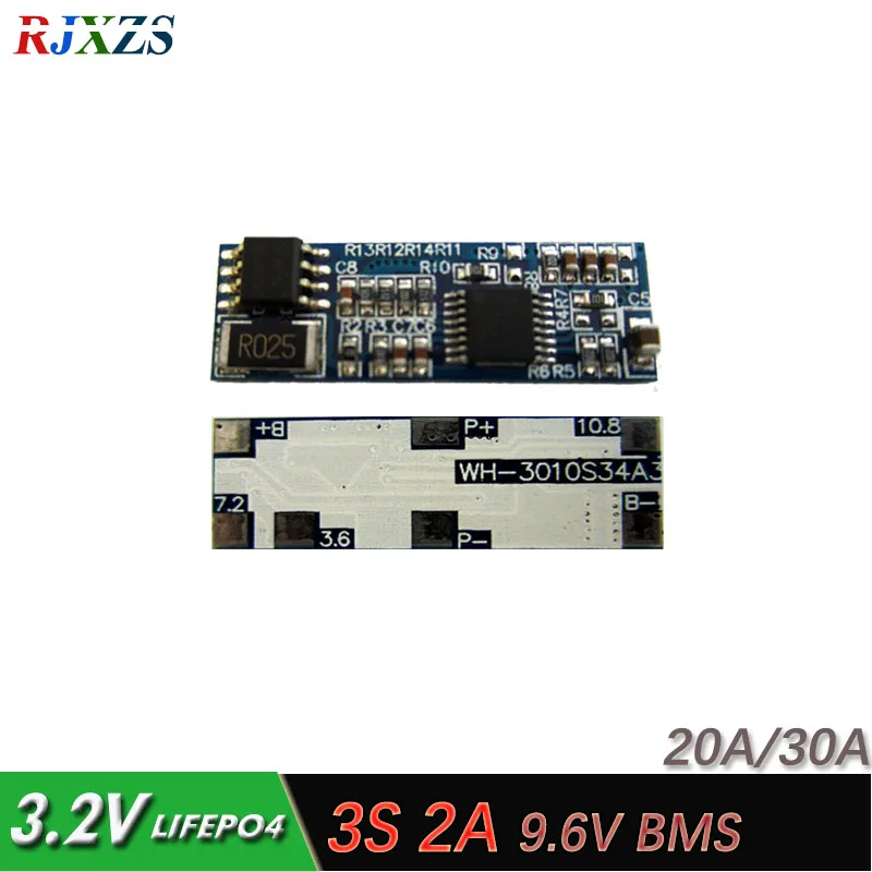 3S 2A 10.8V LiFePO4 BMS/PCM/PCB battery protection circuit board for 3 Packs 18650 Battery Cell | Электроника