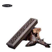 Керамическая горизонтальная горелка для благовоний Joss держатель для ароматических палочек для украшения дома фиолетовая Песочная основа для благовоний с огненным хлопком