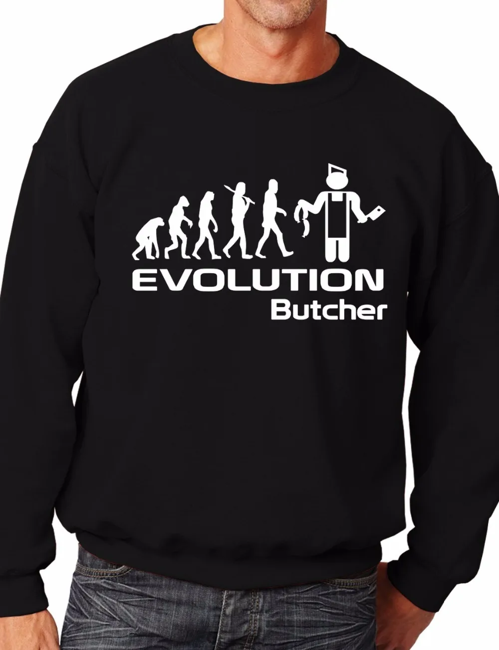

Evolution Of A Butcher Job Work Unisex Sweatshirt More Size and Color-E120