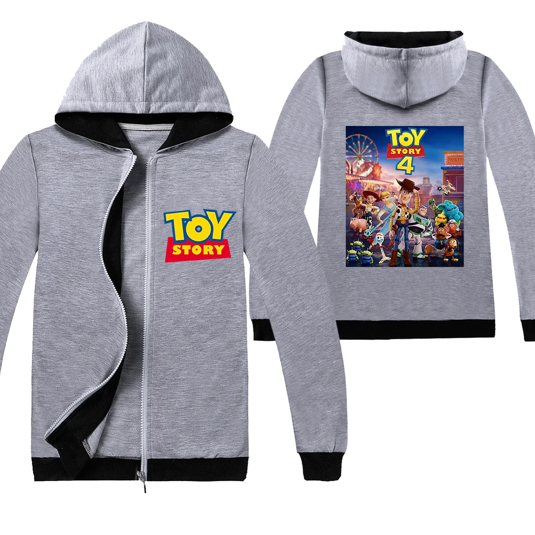 Детская футболка с надписью «Toy Story 4» хлопковая детская футболка зимняя одежда, пальто, толстовки на День Благодарения, Рождество - Цвет: C1168