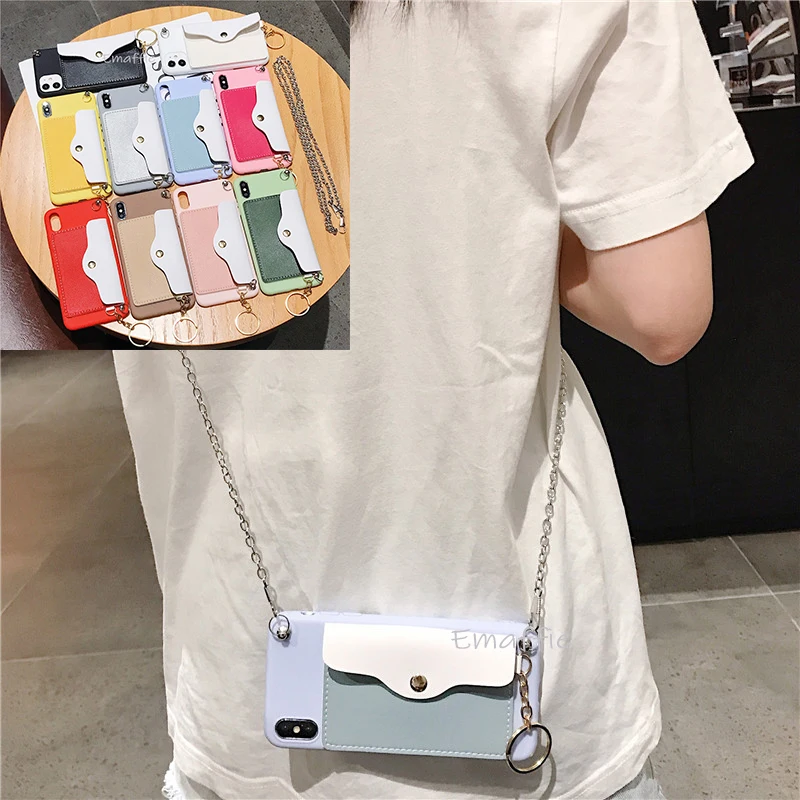 Чехол на ремне для Samsung Galaxy Note 10 Plus Pro 9 8 5 чехол кошелек A5 2017 A6 A8 A9 2018 ремешок через