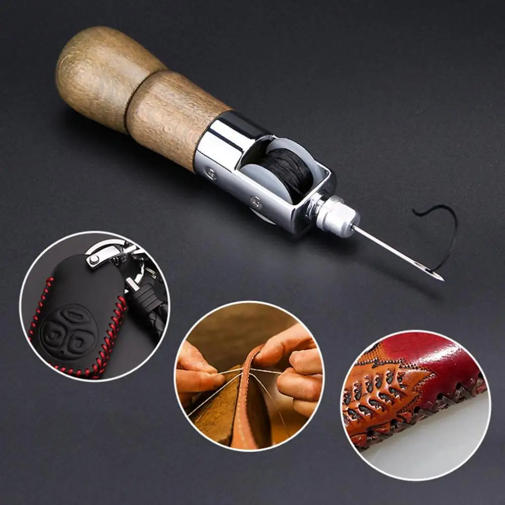 

Handmade Leather Hand Stitching Machine DIY Hand-stitched Cow Leather Carving Leather Tool