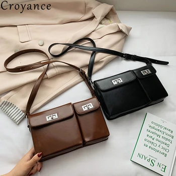 

Croyance Multi-Functional Soft Leather Small Shoulder Bag for Women Vintage Crossbody Bag Cash Purse Phone Bag Retro Handbags