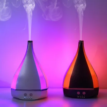 

New Style Colorful Aroma Diffuser Home Desktop Colorful Light Super God Wave the Mute Air Purification Essential Oil Aroma