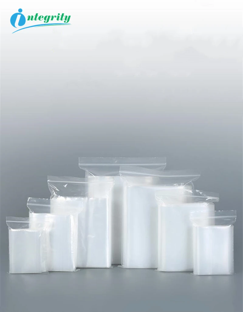 1500pcs 8*12cm High quality Zipper clear Self Sealing Plastic packaging