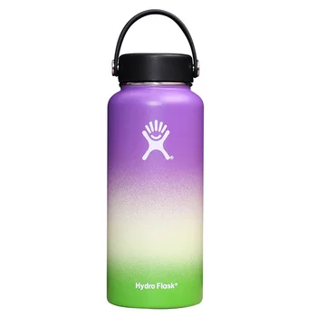 

2020 Hydro Flask Water Bottle with Straw Hydroflask Stainless Steel Water Bottles 18/32oz Outdoors Sports Drink Bottle