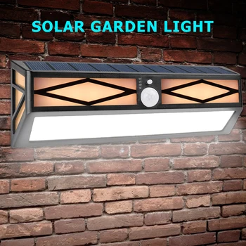

80 LED Solar Wall Light Outdoor Human Body Infrared Sensor Lamps Porch Garden Light Control Security Warning Lamp for Home Decor