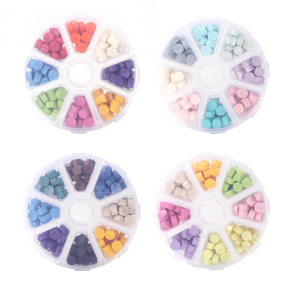 160pcs Mixed Color Sealing Wax Beads Set Stamp Tablet Pills for Envelope Wedding Invitation Waxes Craft Decoration | Дом и сад