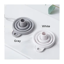 Й силикон для пищевых продуктов Складная воронка Гибкая Складная кухонная вытяжка для жидкого переноса кухонный инструмент