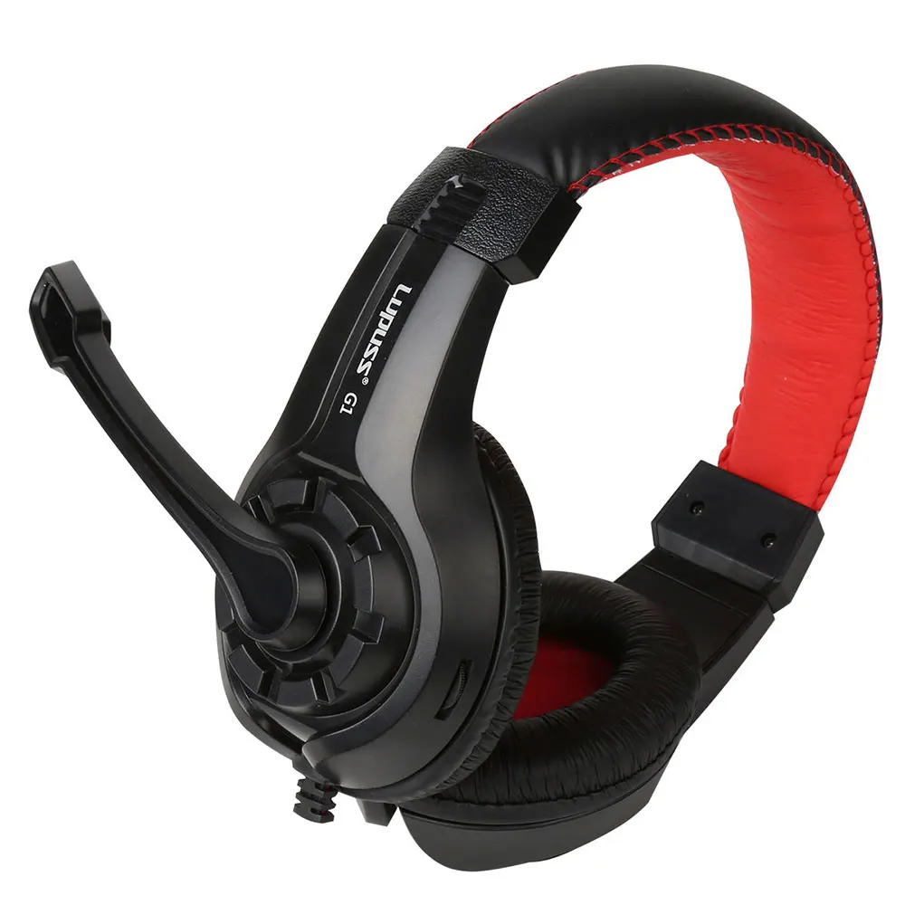 USB Earphone Computer Laptop Wired Headset Gaming Online Chatting Head Mounted Line Control Headphone