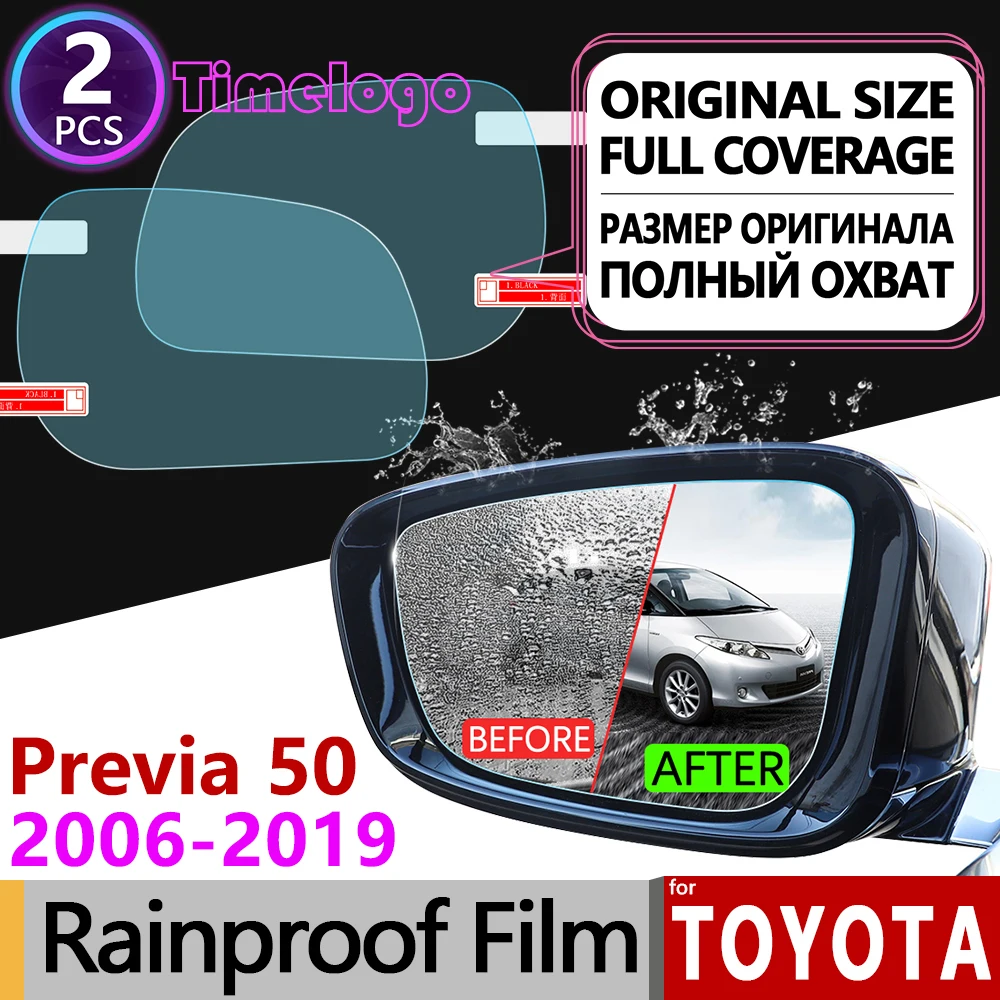 

For Toyota Previa 50 2007 - 2019 XR50 Estima Tarago Full Cover Anti Fog Film Rearview Mirror Rainproof Anti-Fog Accessories 2015