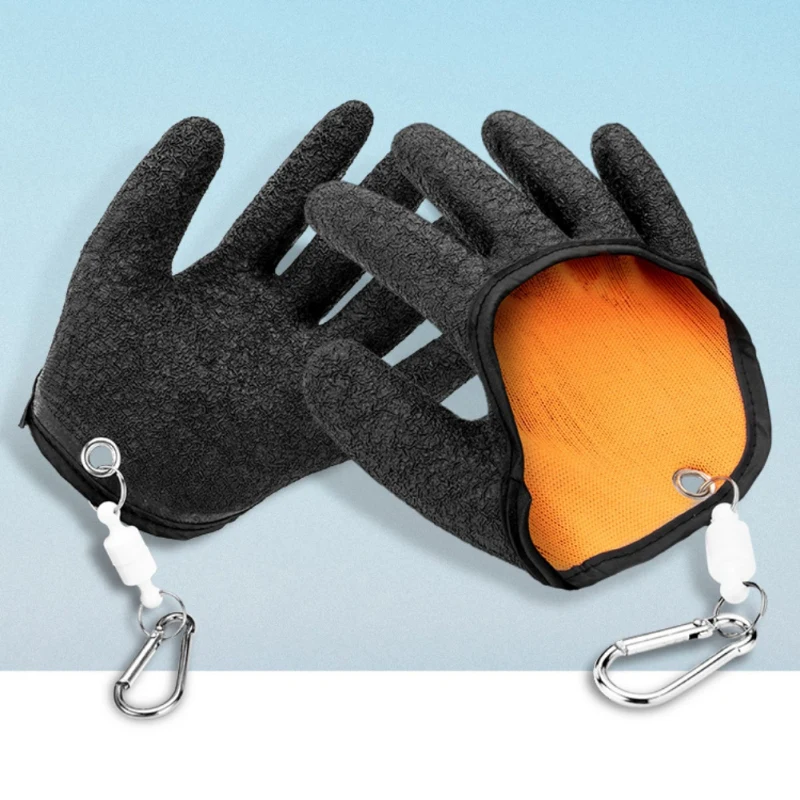 1 шт. рыболовные перчатки с магнитом, профессиональные рыболовные перчатки для ловли рыбы, устойчивые к прокалыванию, противоскользящие латексные перчатки с крючками