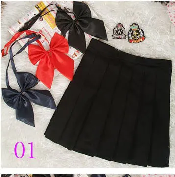 Плиссированные юбки с высокой талией в корейском консервативном стиле, женские красные трапециевидные короткие юбки, школьная форма Kawaii, клетчатая юбка в клетку, уличная одежда - Цвет: 01