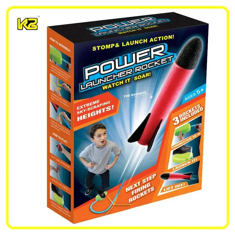 Foot-Toy Light Rocket Gift Interactive-Game Outdoor Kids Sports with LED Fun Air-Pressed