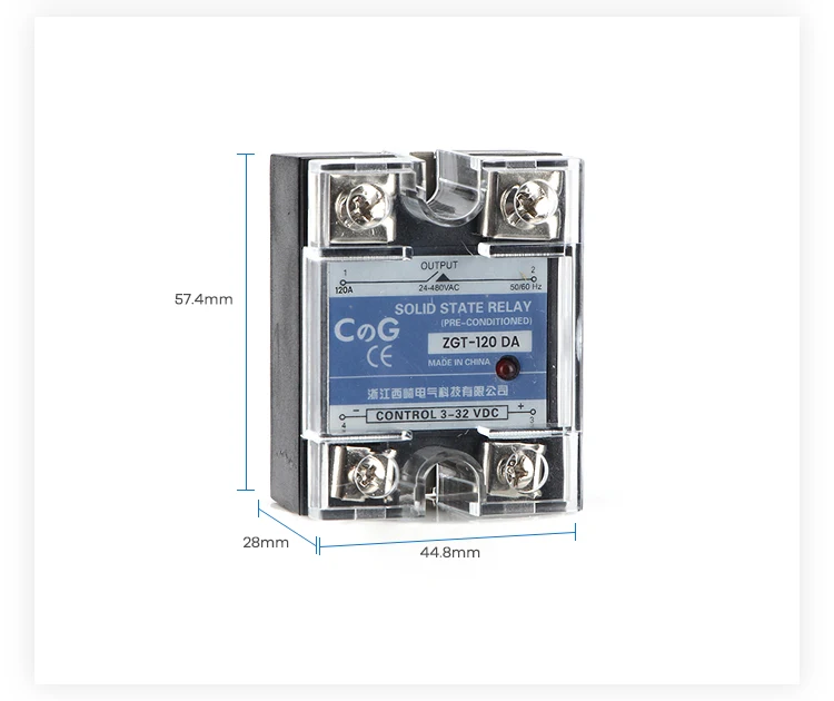 CG SSR-120DA 150DA Однофазный DC контроль AC теплоотвод 24-480VAC до 3-32VDC 120A 150A DA твердотельное реле