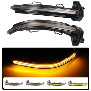 

For Audi A4 S4 RS4 B9 2016-2019 A5 S5 RS5 Flowing Side Wing LED Dynamic Turn Signal Light Blinker Startup Breath Light