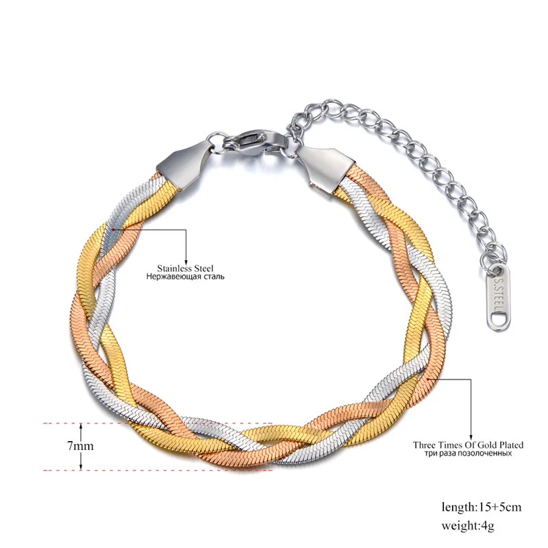 Jewelry Blade Braided Bracelet Hip Hop Party Gifts - Image 5