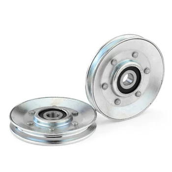 

10*73*11mm Round bottom V-slot wheel roller elevator wire rope hanging wheel wire guide embedded 6200 bearing pulley