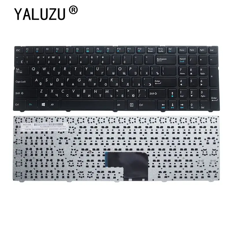 YALUZU RU/JP клавиатура для ноутбука DNS Pegatron C15 C15A C15E C17A C15B NJ3900E 0KN0-CN4RU12 MP-13A83SU-5283 0803498 KLAVYE