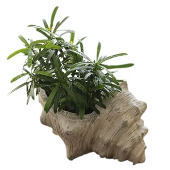 

Country retro conch flower pot potted pottery earthen culture antique making old ornament gift decoration garden garden