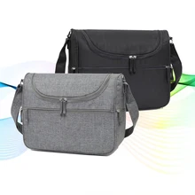 Grand sac à langer de voyage pour bébé, sac à couches, organisateur de poussette, sacs à bandoulière + tapis à langer + sangles de poussette