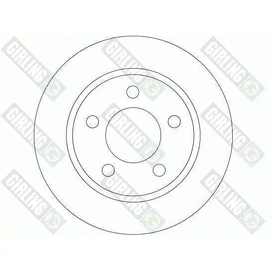 Disc brake MAZDA 3 1.4-2.0 03 rear GIRLING 6044194 |