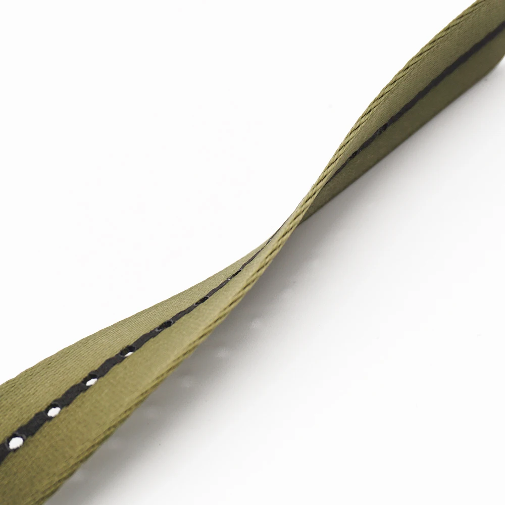 New Design 20MM 22MM Strap Green Black Striped seatbelt Nato Zulu Strap for Army Sport Watch 2