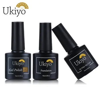 

Ukiyo 10ML No Wipe Top Coat Gel Nail Polish Primer Top Coat Base Coat Soak Off Nail Art Gel Varnish Nails