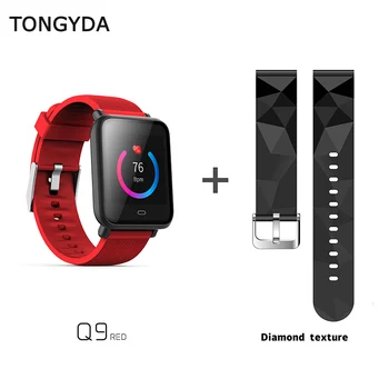 

TONGYDA Smart Band Q9 Waterproof IP67 Fitness Tracker Heart Rate Wristband Bluetooth 4.0 Smart Watch with Free Strap Replacement