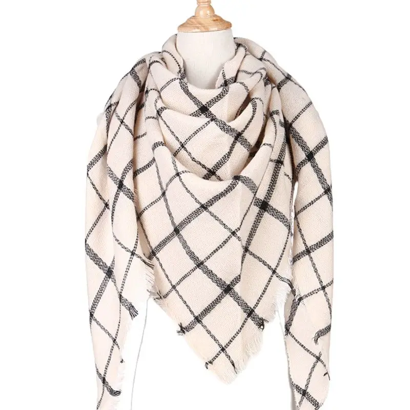 Cashmere Scarf Luxury Brand Scarves Shawls Women Cashmere Plaid Scarf Women Aliexpress