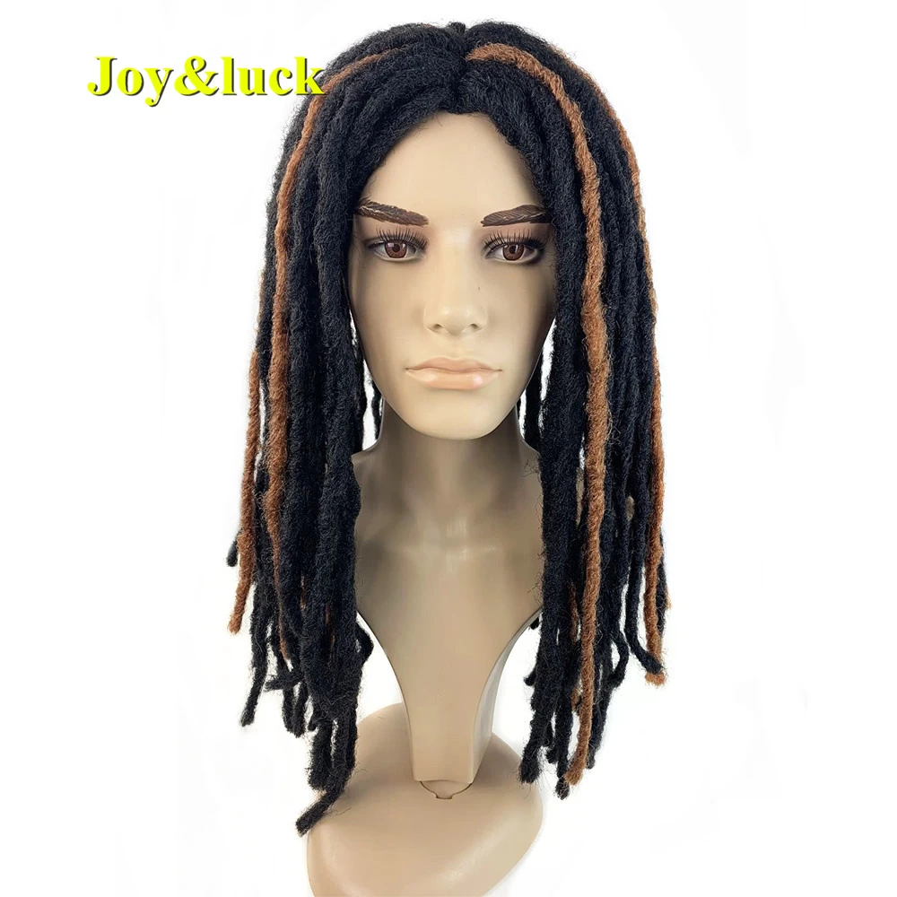 Synthetic Dreadlocks Wigs Long Black Mixed Brown Dreadlock Hair Wig For  Women Or Men Straight Middle Part Daily Wig - Synthetic Wigs(for Black) -  AliExpress
