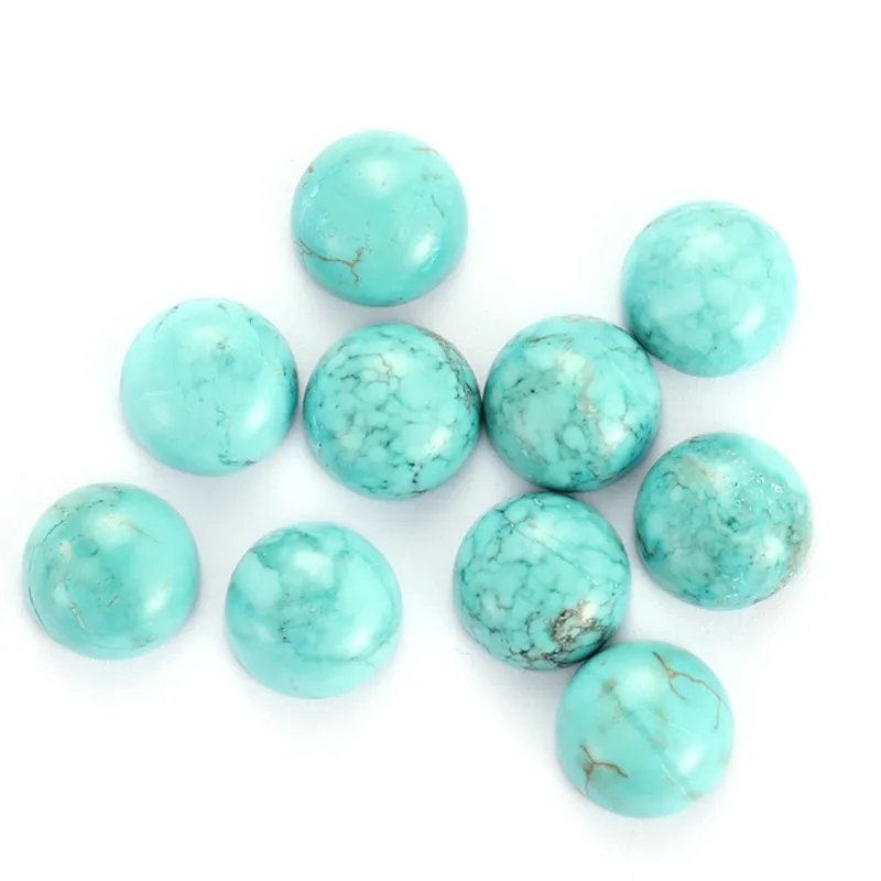 

Smooth Natural Stone Turquoises Loose Beads for Jewelry Making Wholesale Decoration Gemstone Jewelry Gift