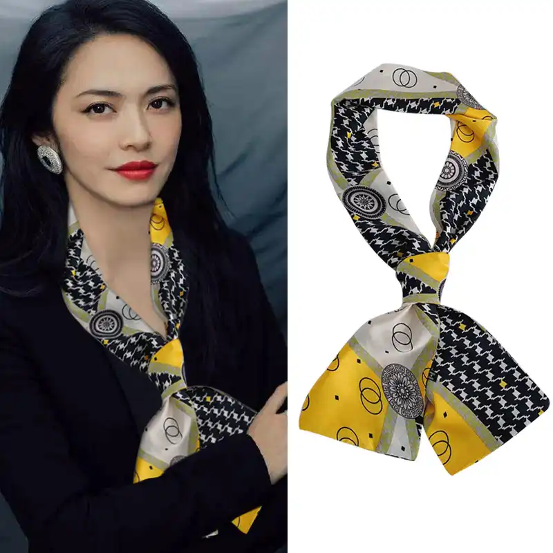 Long thin silk scarf Clearance
