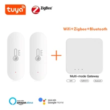 

Tuya Temperature And Humidity Sensor Smart APP Real-time Monitoring Smart Life Need Gateway Hub Cooperate Alexa Google Home
