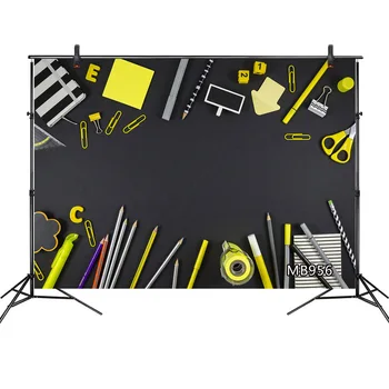 

Back To School Photographic Backgrounds Blackboard Stationery Students Portrait Photography Backdrops For The Photo Studio