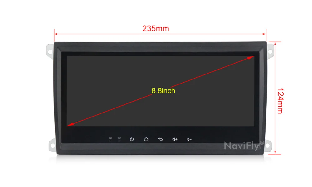 Clearance NaviFly Android 9.1 Car multimedia player for Porsche Cayenne 2003-2010 & Cayenne S & Cayenne GTS 2003-2010 RAM 2G ROM 32G AM FM 4