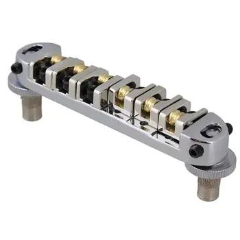 

ABLB--Roller Saddle Bridge with Posts and Spanner For Electric Guitar Silver